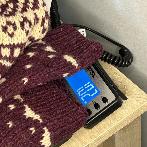 Deans of Scotland Women's Vintage Fair Isle Shetland Wool Hand-Knit Sweater Sz S - Picture 7 of 7